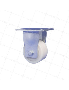 Castor FIXED NYLON DIAMETER 100 MM LOAD 1200 KG - STEC NYLON 100F • Caujolle