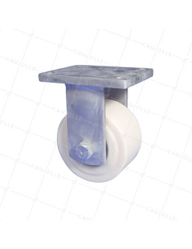 ROULETTE FIXE EN NYLON DIAMÈTRE 150 MM CHARGE EXTREME 3000 KG - STEC NYLON 150F • Caujolle