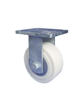 ROULETTE FIXE EN NYLON DIAMÈTRE 250 MM CHARGE 7500 KG - STEC NYLON 250F