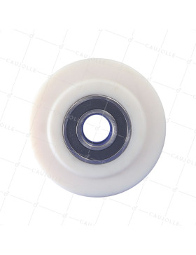 ROUE NYLON FORTE CHARGE DIAMETRE 200 MM CHARGE 4500 KG POUR AXE DE 45MM - S2490 200X80 RB45