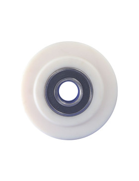 ROUE NYLON FORTE CHARGE DIAMETRE 200 MM CHARGE 4500 KG POUR AXE DE 45MM - S2490 200X80 RB45