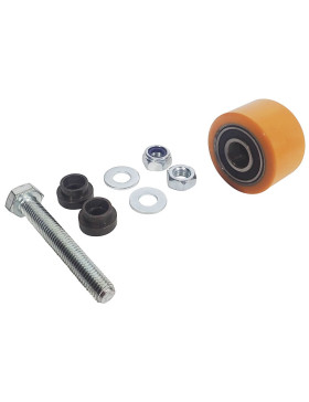 OLIVE GUIDE EN POLYURETHANE POUR PORTAIL COULISSANT DIAMÈTRE 50 MM LONGUEUR 30 MM AVEC BOULON DE 10 MM - OL 50X30 PU