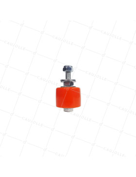 OLIVE GUIDE EN POLYURETHANE POUR PORTAIL COULISSANT DIAMÈTRE 35 MM LONGUEUR 27 MM AVEC BOULON DE 8 MM - OL 35X27 PU