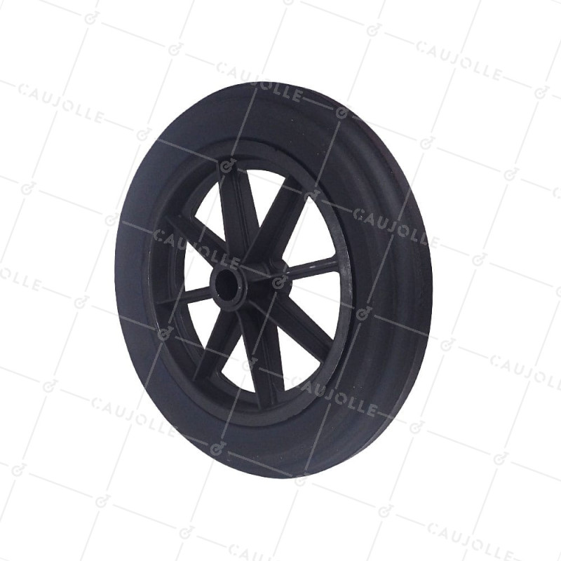 ROUE DE BROUETTE INCREVABLE DURE DIAMÈTRE 400 MM CHARGE 150KG POUR AXE DE 30 MM - S605DP 400 L30-74