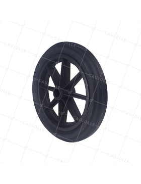 ROUE DE BROUETTE INCREVABLE DURE DIAMETRE 360MM CHARGE 125KG AXE DE 30 MM - S605DP 360 L30-74 • Caujolle