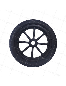ROUE DE BROUETTE INCREVABLE EN CAOUTCHOUC DE DIAMETRE 360MM POUR AXE DE 30 MM - S605DP 360 L30-74
