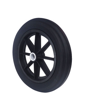 ROUE DE BROUETTE INCREVABLE EN CAOUTCHOUC DE DIAMETRE 360MM POUR AXE DE 32 MM - S605DP 360 L32 POM