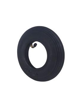 ENSEMBLE PNEU LIGNÉ + CHAMBRE À AIR DIAMÈTRE 200 MM (200 x 50) 2 PLIS VALVE PARALLELLE 7768