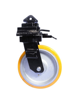 ROULETTE DE CONTAINER ROUE DIAMETRE 305 MM CHARGE 1750 KG -  CONTAINER MONO ROUE ORANGE