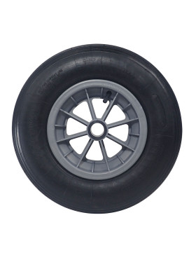 ROUE DE BROUETTE GONFLABLE DIAMÈTRE 400 MM CHARGE 150 KG POUR AXE DE 30 MM - S1006P L30 POM
