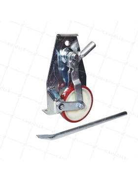 PAIR OF CASTERS RETRACTABLE LEVER FOR MOVERS DIAMETER 138 MM LOAD 1000KG - LEVEL UP KIT 138