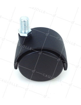 SCREW-IN CHAIR CASTOR 50 MM DIAMETER 10 MM THREADED STEM, 50 KG MAX LOAD - S49TF 50