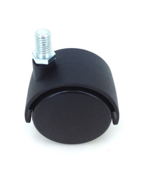SCREW-IN CHAIR CASTOR 50 MM DIAMETER 10 MM THREADED STEM, 50 KG MAX LOAD - S49TF 50