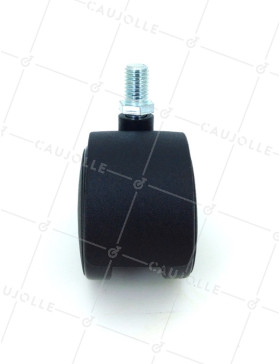 SCREW-IN CHAIR CASTOR 50 MM DIAMETER 10 MM THREADED STEM, 50 KG MAX LOAD - S49TF 50