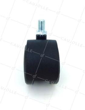SCREW-IN CHAIR CASTOR 50 MM DIAMETER 10 MM THREADED STEM, 50 KG MAX LOAD - S49TF 50