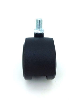 SCREW-IN CHAIR CASTOR 50 MM DIAMETER 10 MM THREADED STEM, 50 KG MAX LOAD - S49TF 50