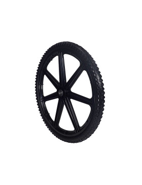 ROUE DE REMORQUE DE JARDIN GONFLEE RENFORCEE DIAMETRE 605 MM CHARGE 50 KG AXE DE 16 MM - S5000P 24 POUCES INCREVABLE
