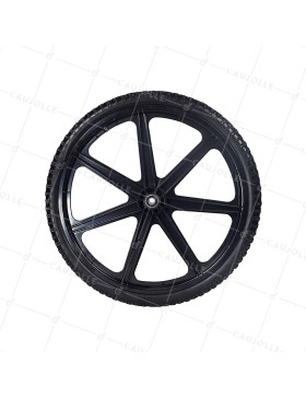 ROUE DE REMORQUE DE JARDIN GONFLEE RENFORCEE DIAMETRE 605 MM CHARGE 50 KG AXE DE 16 MM - S5000P 24 POUCES INCREVABLE