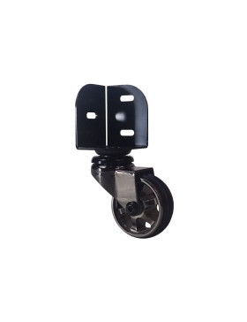 Castor SWIVEL CASTOR DIAMETER 50 MM LOAD 30 KG - BLACK NICKEL 50 CORNERS