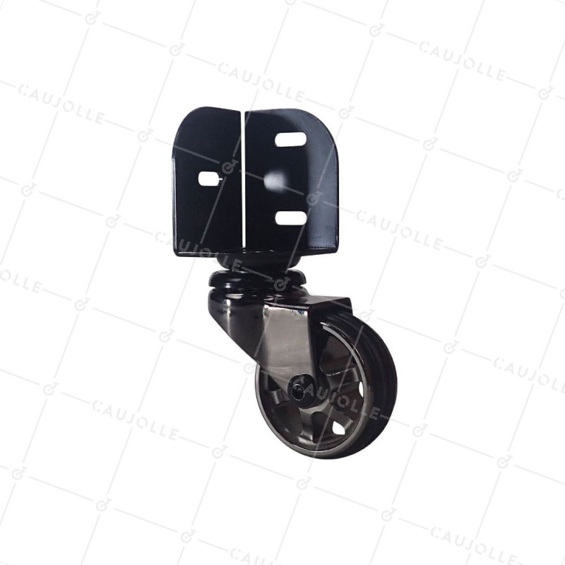 Castor SWIVEL CASTOR DIAMETER 50 MM LOAD 30 KG - BLACK NICKEL 50 CORNERS