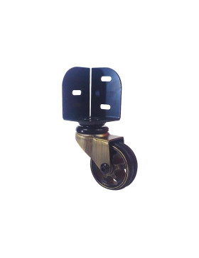 ROULETTE PIVOTANTE A CORNIERE DIAMETRE 50 MM CHARGE 30 KG - GOLDSTYL 50 CORNIERE