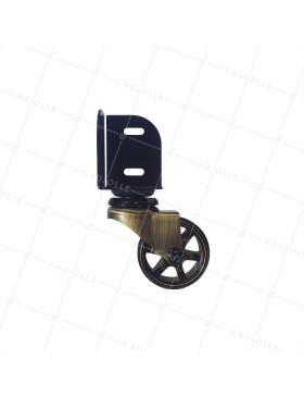 ROULETTE PIVOTANTE A CORNIERE DIAMETRE 50 MM CHARGE 30 KG - GOLDSTYL 50 CORNIERE