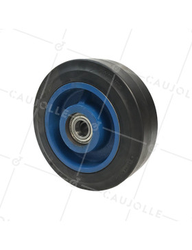Wheel IN CAST IRON Tread FLEXIBLE DIAMETER 250 MM LOAD 600 KG AXLE 30MM - S2750F 250 CONTINENTAL • Caujolle