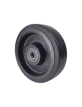 CAST IRON WHEEL WITH SUPPLE TYRE DIAMETER 250 MM MAX LOAD 600 KG BORE 30 MM - S2750F250