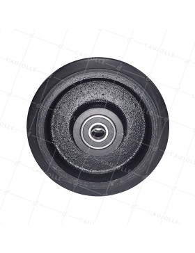 CAST IRON WHEEL WITH SUPPLE TYRE DIAMETER 250 MM MAX LOAD 600 KG BORE 30 MM - S2750F250