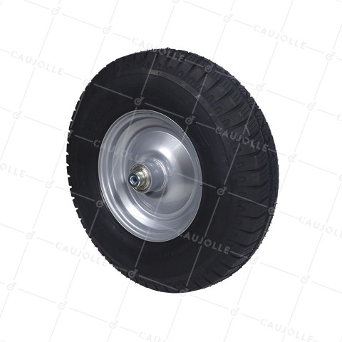 TRAILER WHEEL 140 KM/H DIAMETER 420 MM LOAD 345 KG FOR AXLE OF 12 MM - S2600 B12 6PR TRAILER ERKA • Caujolle