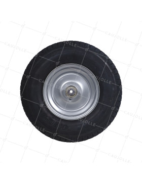 ROUE DE REMORQUE 140 KM/H DIAMETRE 420 MM CHARGE 345 KG POUR AXE DE 12 MM - S2600 B12 6PR REMORQUE ERKA