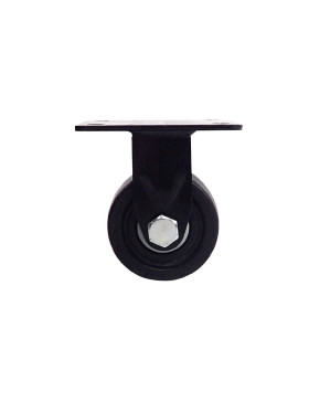 Castor FIXED EXTRA LOW NYLON FIBER HEAVY LOAD DIAMETER 75 MM LOAD 600 KG - BLACK SURB 75 FIXED