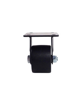 ROULETTE FIXE EXTRA BASSE EN NYLON FIBRÉ FORTE CHARGE DIAMÈTRE 75 MM CHARGE 600 KG - BLACK SURB 75 FIXE