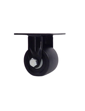 Castor FIXED EXTRA LOW NYLON FIBER HEAVY LOAD DIAMETER 75 MM LOAD 600 KG - BLACK SURB 75 FIXED