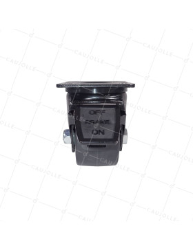 Castor EXTRA LOW SWIVEL NYLON FIBER HEAVY LOAD DIAMETER 75 MM LOAD 600 KG - BLACK SURB 75PAF