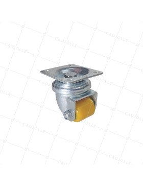 Castor EXTRA LOW SWIVEL CASTOR DIAMETER 25 MM HEIGHT 54 MM LOAD 100KG - MINI SURB 25P • Caujolle