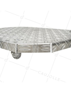 POT RACK ON WHEELS XXL 60X40X7CM LOAD 120 KG - JARDI GROOVE 60