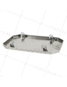 POT RACK ON WHEELS XXL 60X40X7CM LOAD 120 KG - JARDI GROOVE 60