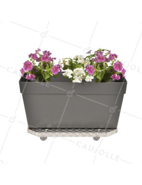 POT RACK ON WHEELS XXL 60X40X7CM LOAD 120 KG - JARDI GROOVE 60
