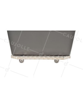 POT RACK ON WHEELS XXL 60X40X7CM LOAD 120 KG - JARDI GROOVE 60