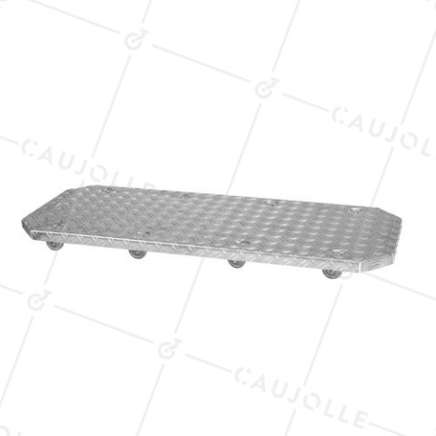PORTE POTS A ROULETTES XXL 100X40X7CM CHARGE 200 KG - JARDI GROOVE 100 • Caujolle