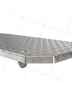 PORTE POTS A ROULETTES XXL 100CM X 40CM X 7CM CHARGE 200 KG - JARDI GROOVE 100