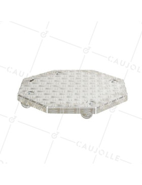 FLOWER POT STAND WITH CASTERS FOR POTS WITH A DIAMETER OF 45 CM MAX LOAD 120 KG - CRYSTAL OCTO 45 • Caujolle