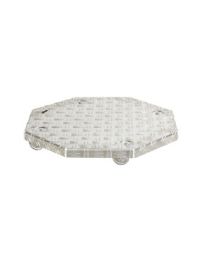 FLOWER POT STAND ON WHEELS FOR POTS WITH A DIAMETER OF 45 CM MAX LOAD 120 KG - CRYSTAL OCTO 45