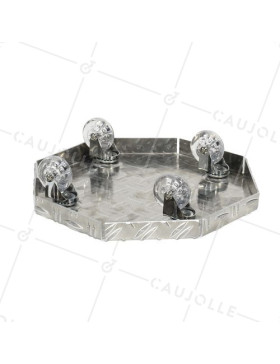FLOWER POT STAND ON WHEELS FOR POTS WITH A DIAMETER OF 45 CM MAX LOAD 120 KG - CRYSTAL OCTO 45