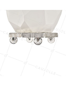 FLOWER POT HOLDER ON WHEELS FOR POTS WITH A DIAMETER OF 30 CM MAX LOAD 120 KG - CRYSTAL OCTO 30