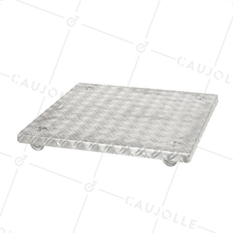 FLOWER POT STAND ON WHEELS FOR POTS UP TO 50 CM MAX LOAD 120 KG - CRYSTAL SQUARE 50 • Caujolle