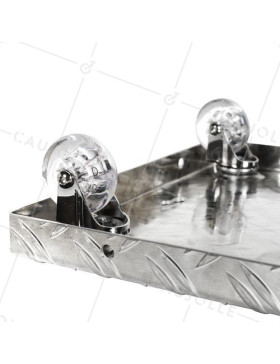 ALUMINUM PLANTER TRAY DESIGN 30 CM X 30 CM LOAD 90 KG - CRYSTAL SQUARE 30