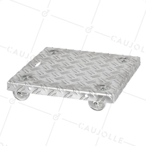 FLOWER POT STAND ON WHEELS FOR POTS UP TO 30 CM MAX LOAD 90 KG - CRYSTAL SQUARE 30 • Caujolle
