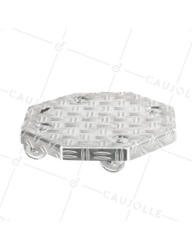 FLOWER POT HOLDER ON CASTERS FOR POTS WITH A DIAMETER OF 30 CM MAX LOAD 90 KG - CRYSTAL OCTO 30 • Caujolle